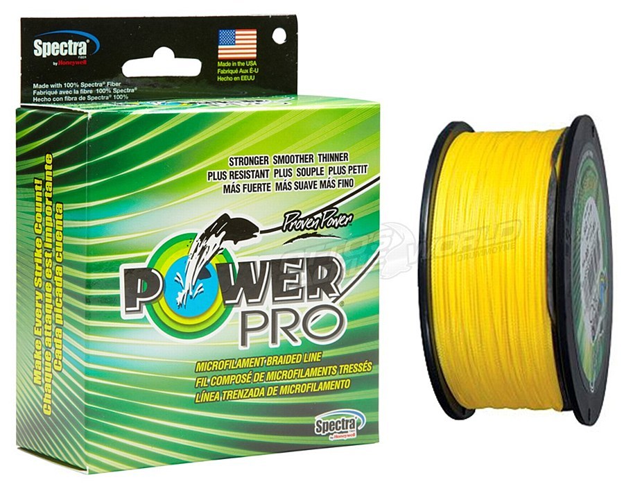 Power Pro Hi-Vis Yellow 500yd Braided Fishing Line