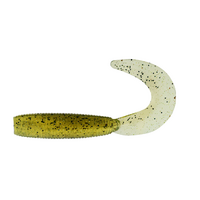 White Soft Plastic Grub Fishing Lures ( 25 Pieces )