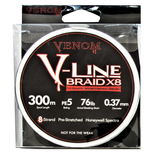 Venom V-Line PE 300m Braided Fishing Line