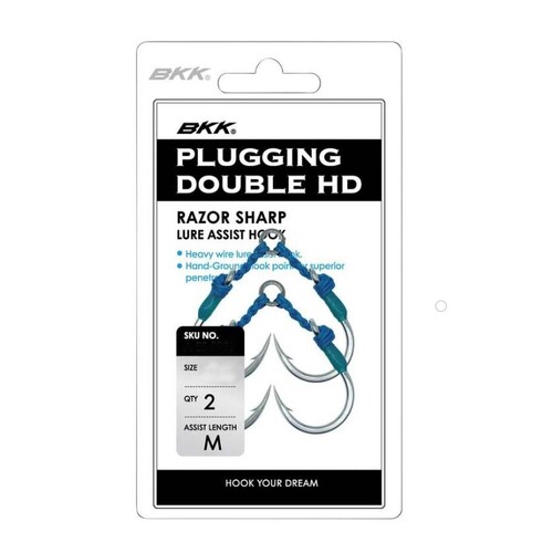 BKK HD Plugging Double Assist Hooks - 2 pack