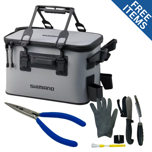 Shimano 22L Tackle Bag + FREE Pliers & Cleaning Kit