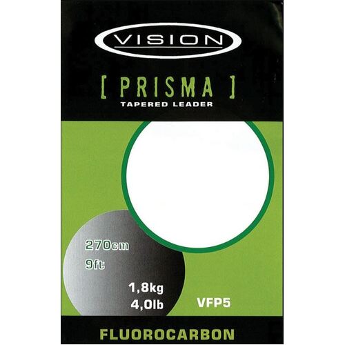 Vision Prisma 9ft Fluorocarbon Tapered Leader