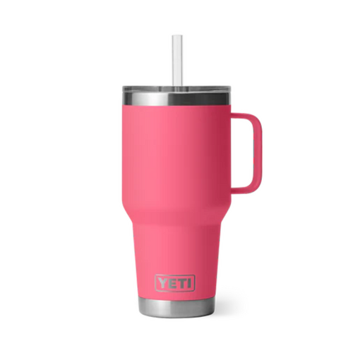 Yeti Rambler 35 oz Straw Mug Tropical Pink