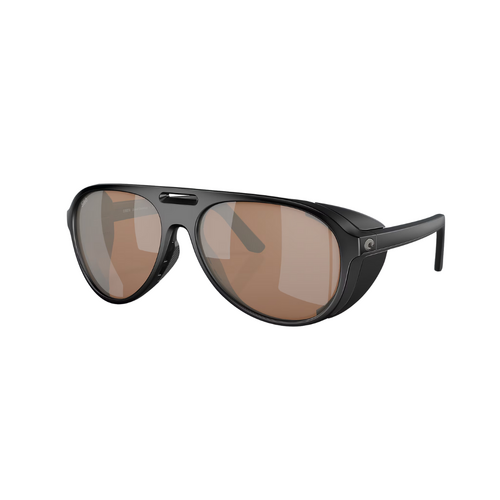Costa Grand Catalina Matte Black, Copper Polarised Sunglasses