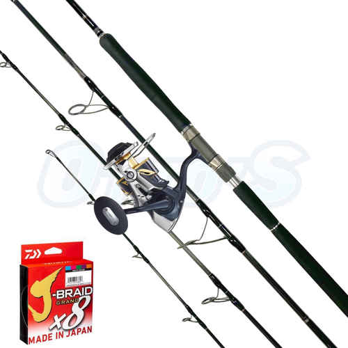 Fishfinder and Shimano Stella 20000 PG Stickbaiting Tuna Fishing Combo